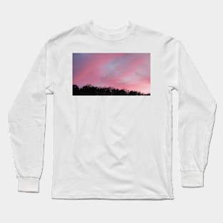 Pink Evening Sky Long Sleeve T-Shirt